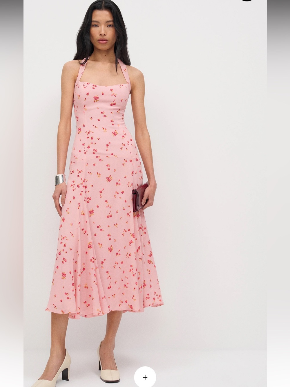 NWT Reformation Yanitza Dress Pink Red - Size 10